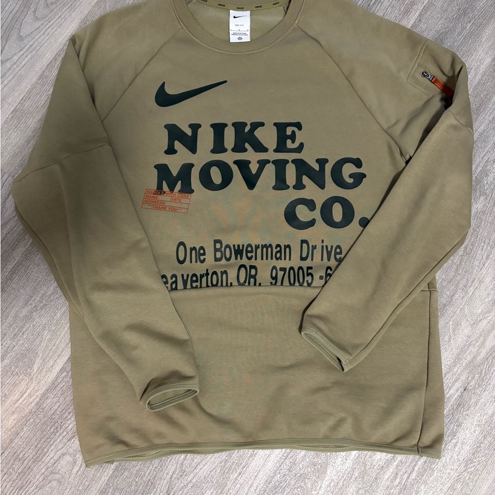 Nike Olive Crewneck Graphic Sweatshirt